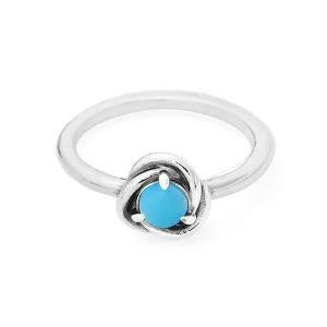 [판도라] 192993C12 터키 블루 이터니티 서클 반지 (12월 탄생석)