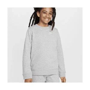 나이키 스포츠웨어 주니어 프렌치 테리 크루 어린이 티셔츠 그레이 캐쥬얼 맨투맨