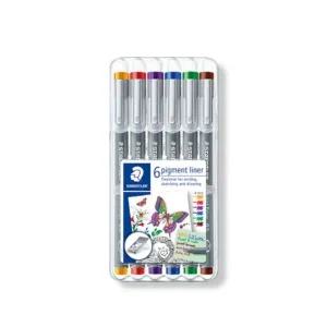 [셀러에이드]스테들러 308 피그먼트 라이너 펜 6색세트 0.5mm