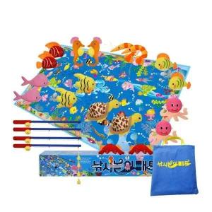 집중력 인내심 협응력 발달 완구 말랑 낚시 놀이 매트 남아완구