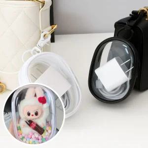 투명 보관 케이스 키링 인형 소품 파우치 PVC 솜인형 가방