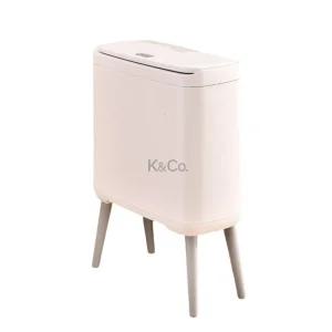 푸시형 분리수거 긴다리 휴지통 쓰레기통 원터치