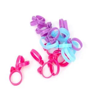 짤 주머니 타이 10P 고무줄홀더 실리콘밴드 제빵용품