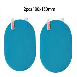 유니버설 안티-안개 방지 눈부심 방수 2pcs 자동차 튜닝 백미러 트림 필름 커버 외부 부품 유리 액세서리