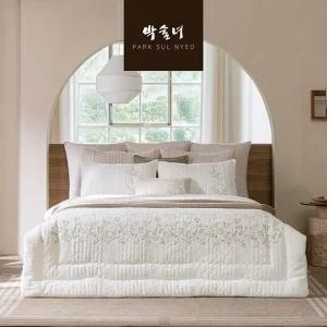 [박술녀] 순면 도톰 겨울차렵 침구 풀세트 킹K (작품명 초연) 이불/패드/베개커버