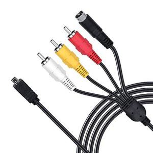 소니 캠코더 핸디캠 DCR-HC28/e DCR-SX85/v/e/l SX85/b/r 및 기타 모델용 5피트 AV A/V 오디오 비디오 TV 출력 케이블 코드