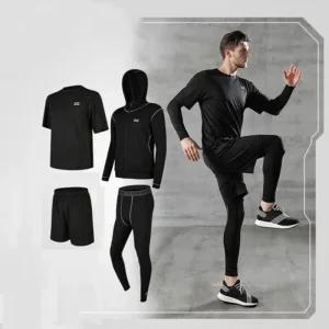 운동복 세트 남성 헬스복 빅사이즈 반팔 4종 (48Xk2)