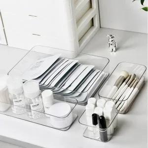 칸막이 투명 서랍정리함 아크릴 탕비실 수납함 트레이 M