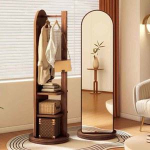 클로비 전신거울 스탠드 대형 공주 피팅룸 대리석 벽거울 스틸 RGB 사각 옷걸이