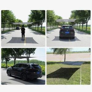 [콩심팥심]검정 임시 차량 타프 그늘막 캐노피 야외 천막