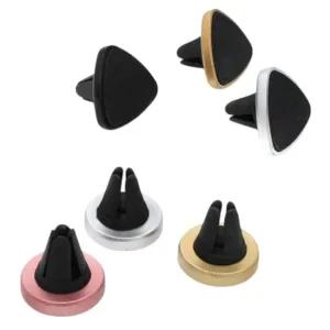 컬러랜덤발송) 차량 송풍구 자석 부착 거치대 휴대폰 스마트폰 폰거치대 삼각자석 폰홀더