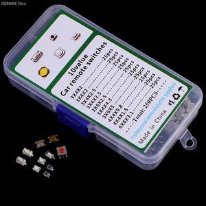 튼튼한 자동차 리모컨 태블릿 촉각 푸시 단추 스위치, 키 터치 마이크로 상자 포함, 10 가지 유형, 250 개/