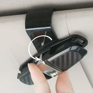 2in1 차량용 안경 선글라스 거치대 썬바이저 카드포켓 썬바이저클립 차량용선글라스거치대