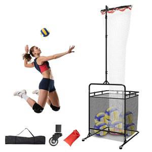 배구 세터 훈련 장비 훈련망 - 실내/외용 볼 컬렉션 네트, 샌드백 및 흡입 컵이 포함된 조절 가능한 세팅 트레이너(6각)