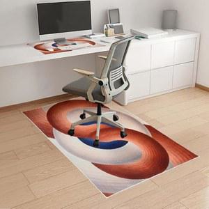 하드우드 및 타일 바닥용 사무용 의자 매트 마우스 패드 세트, 의자용 48인치 x36인치 미끄럼 방지 바닥 보호 러그, 홈 오피스 게임 작업 공간용 컴퓨터 책상 매트(라운드)