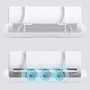 사계절 벽걸이식 에어컨 온풍기 히터 무동력 실링팬 순환 에어콘 전기료절감