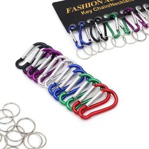 12p 등산 용품 텐트소품 미니카라비너 카라비너키링