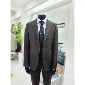 [지이크][F/W]다크브라운 하운드투스 체크 클래식핏 정장F2155BRD_BP