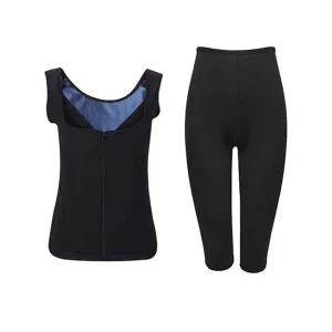 [콩심팥심]여자 땀복세트 스타일 지퍼나시 7부 팬츠 고품질 홈트