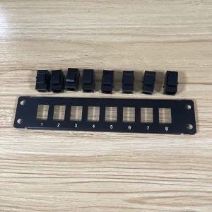 네트워크k  패치 패널 8 포트 Cat6 10G 지원 1U 네트워크 UTP cat6 24BB 용 19 인치 월 마운트 또는 랙 펀