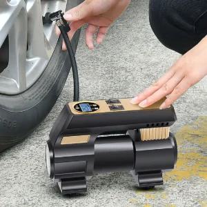 타이어공기압주입기 고급형 12V 휴대용 LED조명 에어펌프 에스티 승용차 차