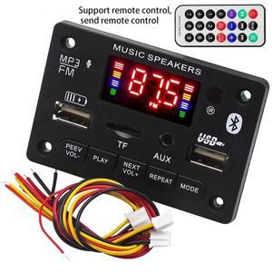 핸즈프리 블루투스 5.0 디코딩 보드 모듈 무선 자동차 USB MP3 플레이어 리모컨 TF 카드 슬롯 / FM