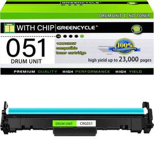 Greenencycle 051 레이저젯 프로 LBP162dw MF264dw MF267dw MF269dw LBP160 MF260 프린터용 캐논 드럼 유닛 CRG051 키트 교체(1팩)