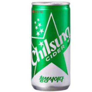 시원한 롯데 칠성사이다 탄산 음료수 210ml 30캔