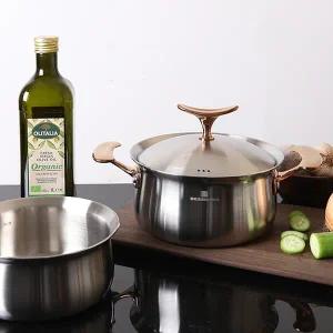 베세머 오리진 통5중 316스텐 냄비 인덕션 양수냄비 18cm
