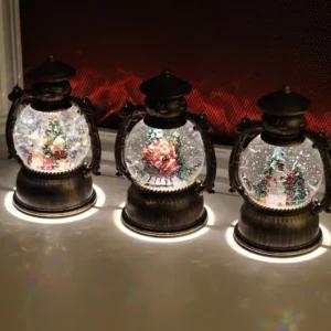 크리스마스 앤틱등불 오르골 산타 무드등 소품 선물 클래식 건전지 미포함