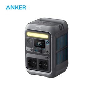 Anker SOLIX C300 휴대용 발전소, 실외 288Wh LiFePO4 배터리, 300W(600W 서지) 태양광 발전기