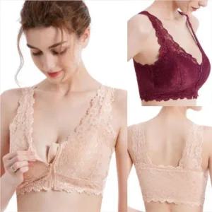 빅사이즈 편한앞지퍼레이스브라렛노와이어브라탑선물