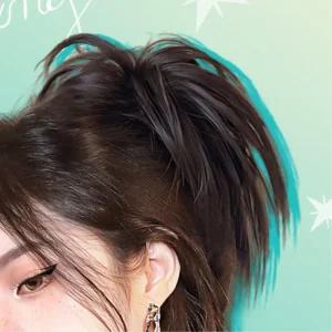 뒤통수절벽 짧은 묶음머리 올림머리가발 젊어보이는 숱적은사람