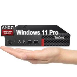 레노버 씽크센터 M625 미니 비즈니스 데스크톱, AMD A4-9120C 프로세서, 라데온 R4 그래픽, AC Wi-Fi, 블루투스 5.0, USB, RJ-45, Windows 11 Pro(8GB RAM 및 512GB SSD)