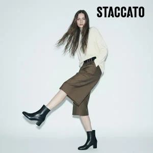 [롯데백화점]스타카토 [정상가:299,000원 롯데 EXCLUSIVE 익일출고] 여성앵클부츠 WOWWOOW_B516L1_25FBLK