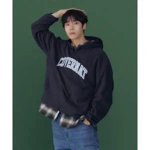 커버낫 COVERNAT 추영우 웜온 아치로고 플리스 후디 Charcoal CO2503HD11CH 370825