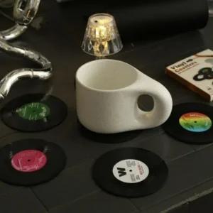 위스키 코스터 유리컵 받침 와인 레코드판 바인테리어 와인바 인테리어 LP 카페 컵받침 BB0022