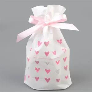 으뜸 하트무늬 선물용 포장봉투 1P 귀여운포장지