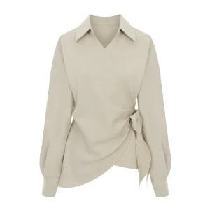 [티뷰] 카라랩리본블라우스_V5D-CBL003