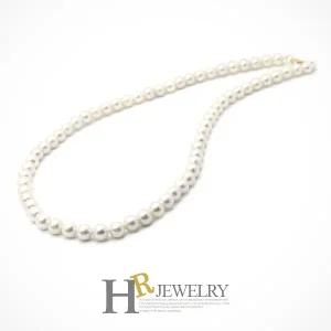 [호림쥬얼리]14K정.품)단아)예쁜(HR)14K 천연 담수진주 비드 목걸이(6mm)