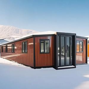 조립식 컨테이너 하우스 모듈형 30피트/40피트 2베드룸 주택 단열벽 지붕 욕실 주방 포함 접이식