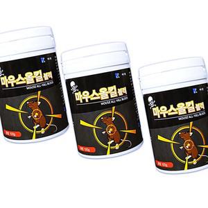 더존라이프24 100g 3개 쥐제거 쥐 올킬 쥐트랩 마우스 블럭 쥐?