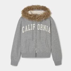 [후아유](김해점)Fur-Trimmed Boa Hood Zip-up(F) WHMZF4V31F