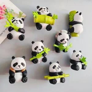 판다 냉장고 장식 8종세트 귀여운 마그네틱 기념품