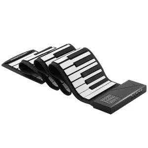 접이식 핸드롤 피아노 휴대용 핸드 49키 블랙 디지털 A패키지
