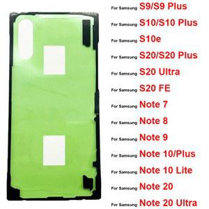 뒤 배터리 스티커 접착제 삼성 S9 S10 S10e S20 Plus Ultra Fe Note 20 10 9 8 7 방수 하우징 커버 테이프