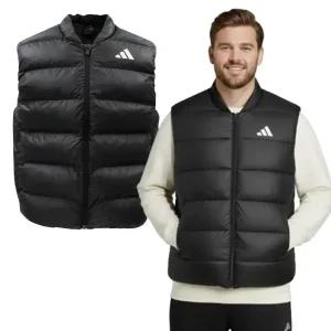 아디다스 패딩 조끼 에센셜 베스트 S-4XL(가슴둘레 140이상) 빅사이즈 겨울 남자 여자 단체 운동 러닝