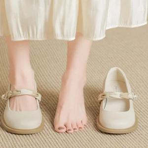 여성 오르간 슈즈 구두 웨지 굽 연주회 가죽