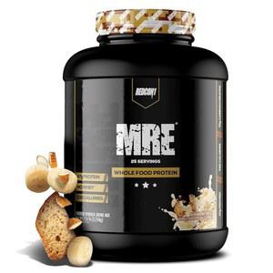 레드콘1 MRE 라이트 통 단백질 파우더 바나나 견과류 빵 동물성 블렌 저탄수화물 및 유청 식사 대체 MCT 로 만든 소화하기 쉬운 보충제 (30인분)