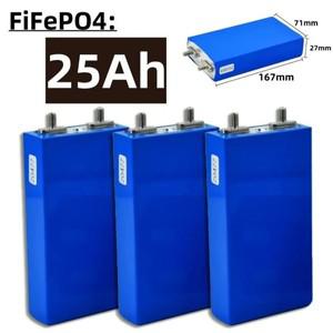 3.2V 25000mAh LiFePO4 배터리 호환용 셀 리튬 인산철 딥 사이클 DIY 태양광 발전